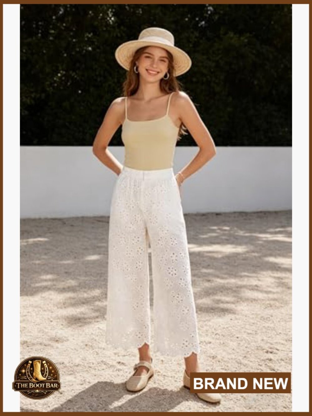 Women's Raffia Square Toe Buckle Strap Ballet Flats - Picture 3 of 6